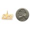 10K Yellow Gold I Love My Husband Charm Pendant Jewelry 18mm x 21mm